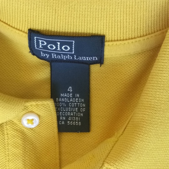 POLO BY RALPH LAUREN SIZE 4 POLO SHIRT - Picture 5 of 6